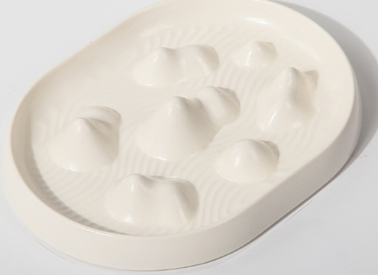 Cat Slow Feeder, Pet Puzzle Feeder, Whisker Stress Free Cat Feeder, Non Slip Bowl for Kittens and Puppies