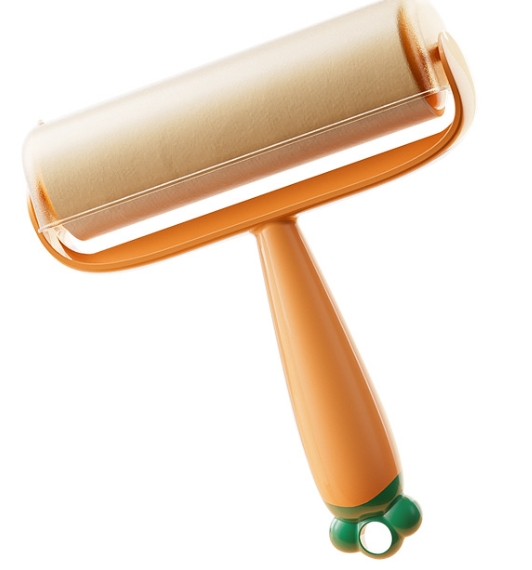 Radish Shape Pet Hair Sticker Roller