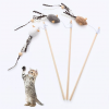 Cat Wand Bite-resistant Wooden Pole Mouse Teases Cat Funny Stick for Kitty