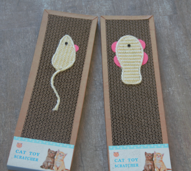 Cat Scratch Board Fish Type Soft Bed Mat Claws Care Toys Cat Training Toy Cat Kitten Scratch Board Pad Corrugated Scratcher