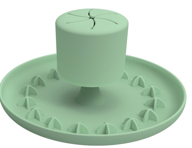 Dog Slow Feeder Bowl,Slow Feeder Dog Bowls,Suction Cup Dog Bowl Slow Feeder,Enrichment Bowls for Dogs,Silicone Dog Bowls Slow Feeder,2 in 1 Dishwasher Safe Dog Treat Dispenser & Licking Bowl