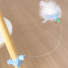 Cat Teaser Collar Toy Cat Stick Toy Playing Rubber Collar Exercise Training Cat Teaser Toy Cat Toy for Indoor Cats Small Cats Blue - Image 3