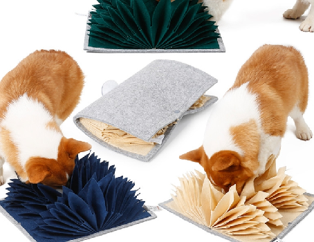 Pet Organ Page Sniffing Pad Hidden Food Leaking Food Training Dog Toy Interactive Play Pet Sniffing Pad