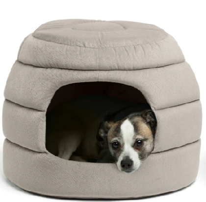 Convertible pet cave bed