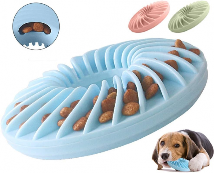 Interactive Dog Treat Puzzle Dispenser Slow Feeder Multifunctional and Strong Dog Teething Stick Enrichment Toys