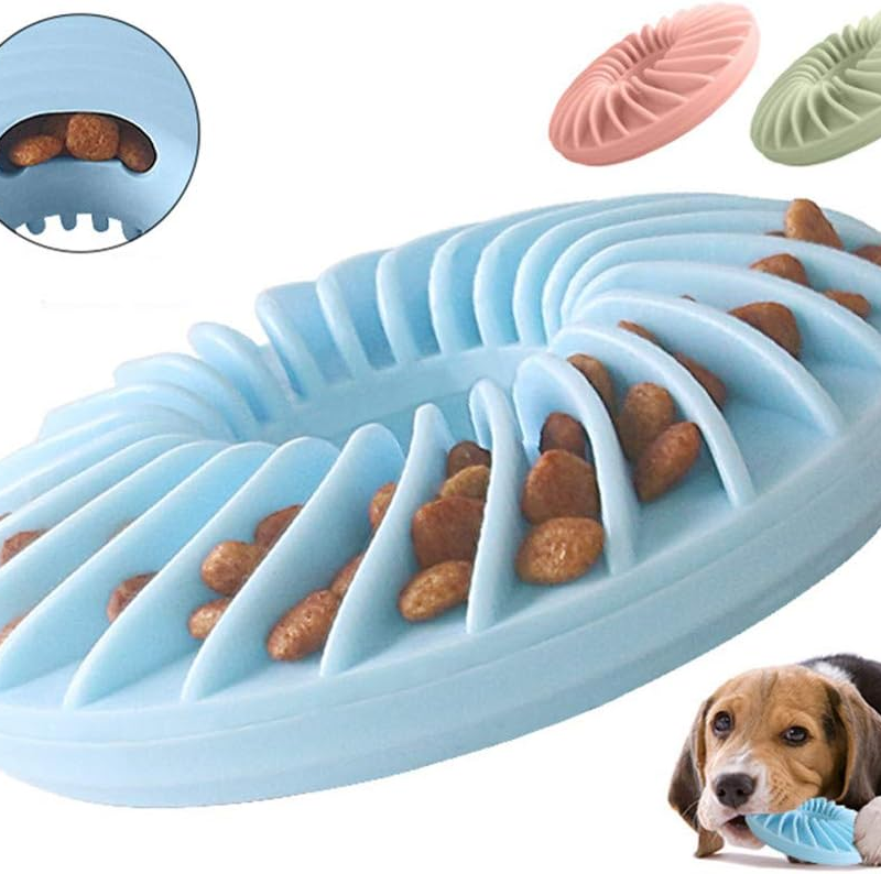 Interactive Dog Treat Puzzle Dispenser Slow Feeder Multifunctional and Strong Dog Teething Stick Enrichment Toys