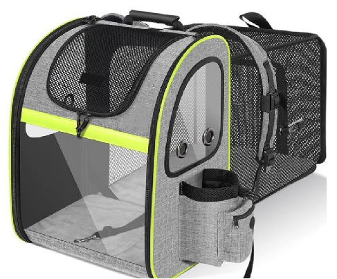Pet Carrier Backpack, Cat Backpack Carrier, Expandable with Breathable Mesh for Small Dogs Cats Puppies