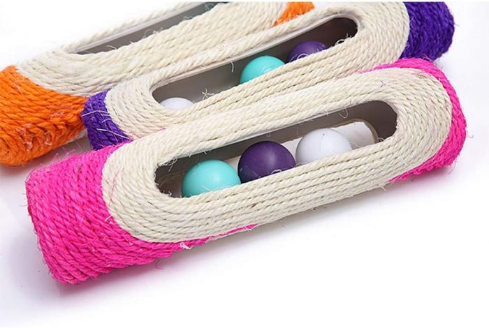 scratcher interactive cat toys cat scratching toy cat scratching mat cat scratching Post cardboard cat track tower toy cat toy roller exerciser pet toys funny cat ball - Image 4