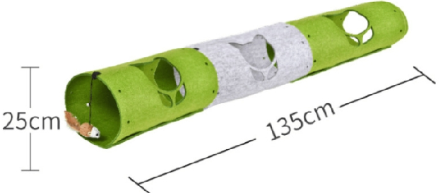 Cat Tunnel Felt Kitten