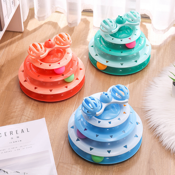 Cat Turntable Toys Ball Disk Interactive Toys Kitten Toy Plate - Image 2