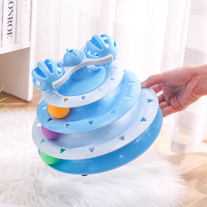 Cat Turntable Toys Ball Disk Interactive Toys Kitten Toy Plate - Image 4