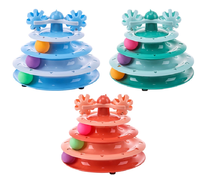 Cat Turntable Toys Ball Disk Interactive Toys Kitten Toy Plate