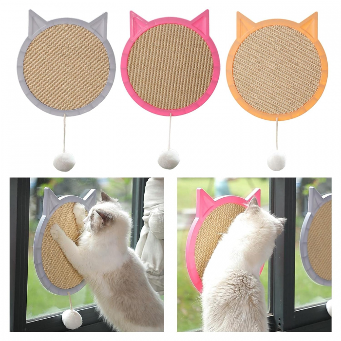 Durable Cat Scratching Board Sisal Scratch Pad Play Wear Resistant Grey - Image 3