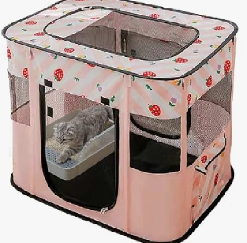 Portable Foldable Pet Playpen Collapsible Crates Kennel Playpen for Dog cat and Rabbit &Travel playpen Outdoor or Indoor