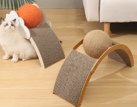 Cat Scratcher Arch Bridge cat Scratch Board wear-Resistant Vertical sisal cat Scratch Ball cat Toy cat Claw Board Cat Scratcher Post