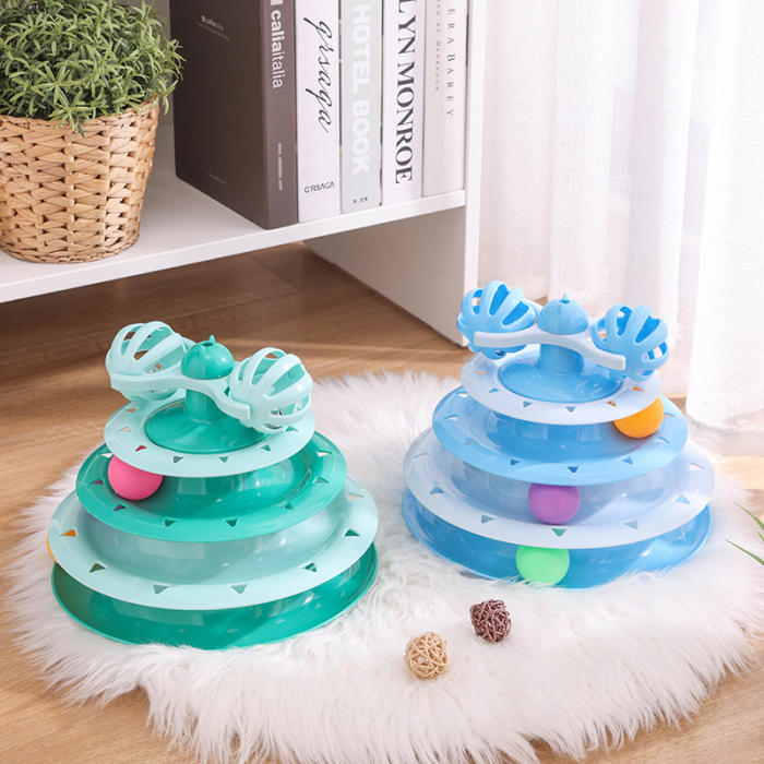 Cat Turntable Toys Ball Disk Interactive Toys Kitten Toy Plate - Image 3