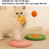 Cat Scratching Board, Fun Interactive Bite Resistance Cat Scratcher Toy with Sisal Ball, Teaser Stick Sisal Cat Scratcher Cat Scratcher Pad for Cats and Kittens - Image 3