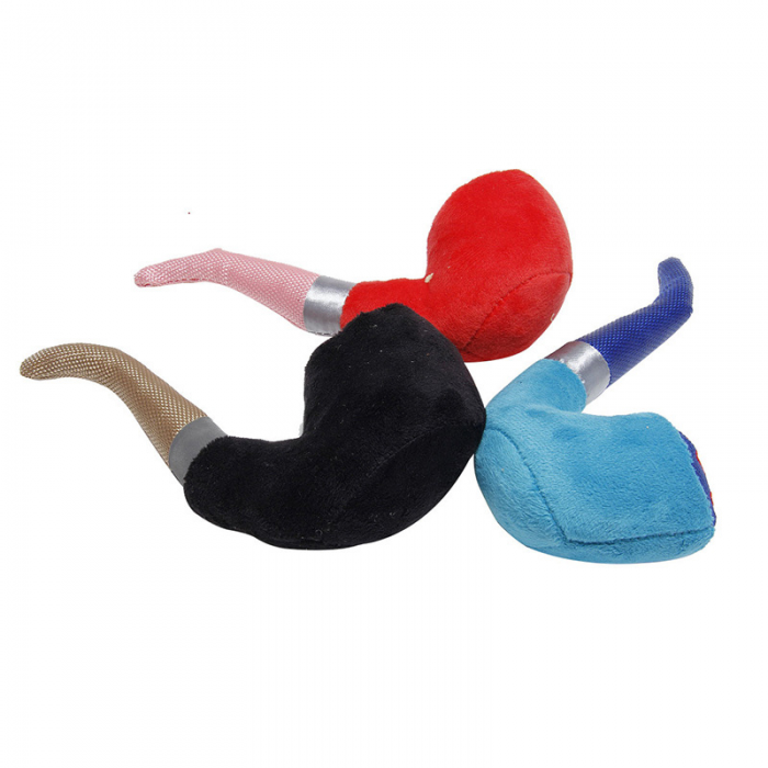 Pet Dog Squeaky Toys Pipe Shape Plush Sound Training - Image 2