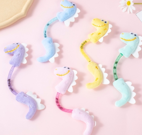 Cat Stick Toy Plush,Kitten Grinding Teeth Doll - Spring Dinosaur Soft Teething Toy, Bite-Resistant Plush Doll For Kitten To Medium Cat