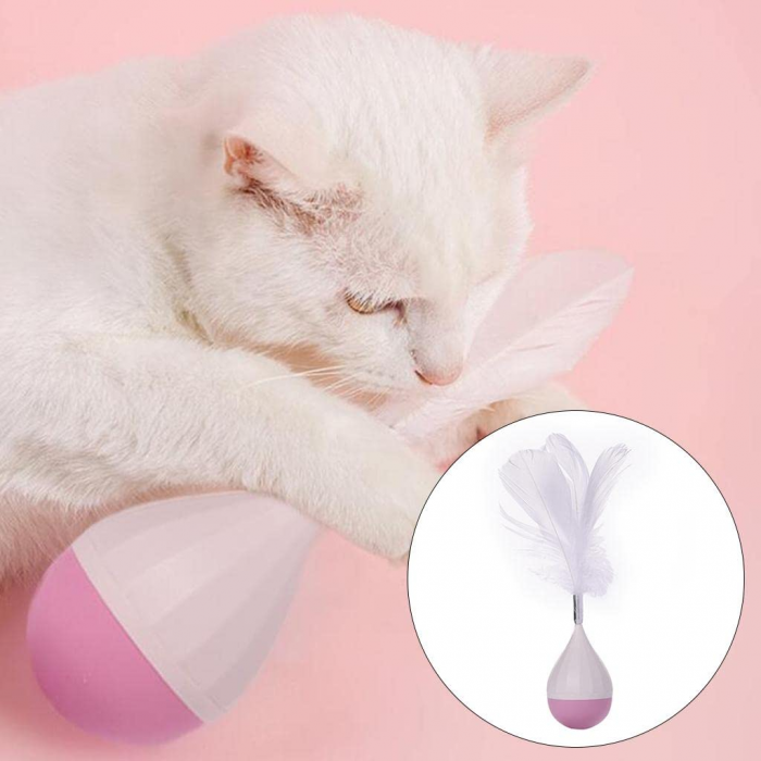 Cat Dog Tumbler Toy Pet Balance Ball for Kitten Puppy IQ Improving - Image 3