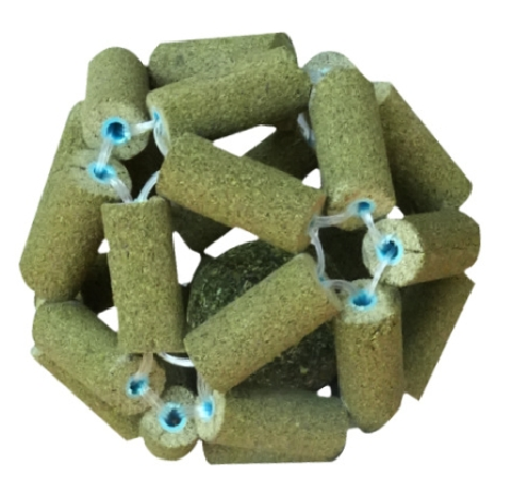 Cat Grass Stick Cage Balls & Bell Ball,Cat Toys for Bored Indoor Cats,Safe Teeth Cleaning Cat Toothbrush,Cat Chew Toy for All Breeds