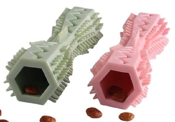 Dog Toys Puppy Toothbrush Chew Toys,Dog Chew Toy for Boredom Puzzle Treat Pet Slow Feeder Chew Toys Tough Rubber Chewers Toy,Dogs Dental Care Teeth Cleaning Toy for Small Medium Pet Dogs