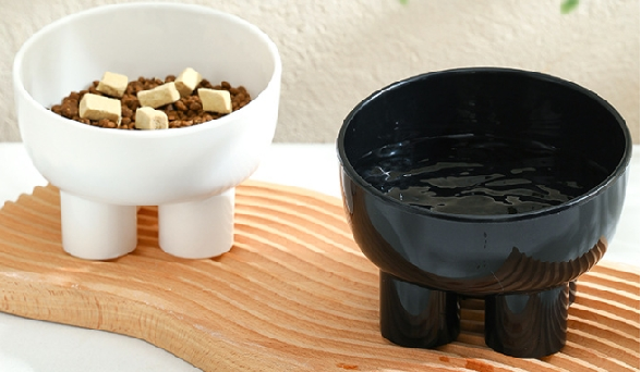 Cat Food Water Bowl Set