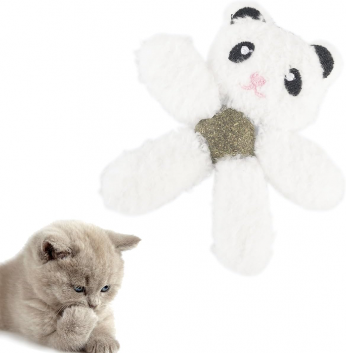 Cat Toys with Catnip Kitten Chew Bite Supplies Boredom Relief Fluffy Kitty Teeth Cleaning Chewing Cat Lovers Interactive Plush Gift - Image 4