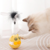 Tumbler Playset Cat Tumbler Ball Roller Track Catmint 3-in-1 Cats Chasing Toy with Feather Interaction Cats Indoor Toy for Boredom Cat - Image 2