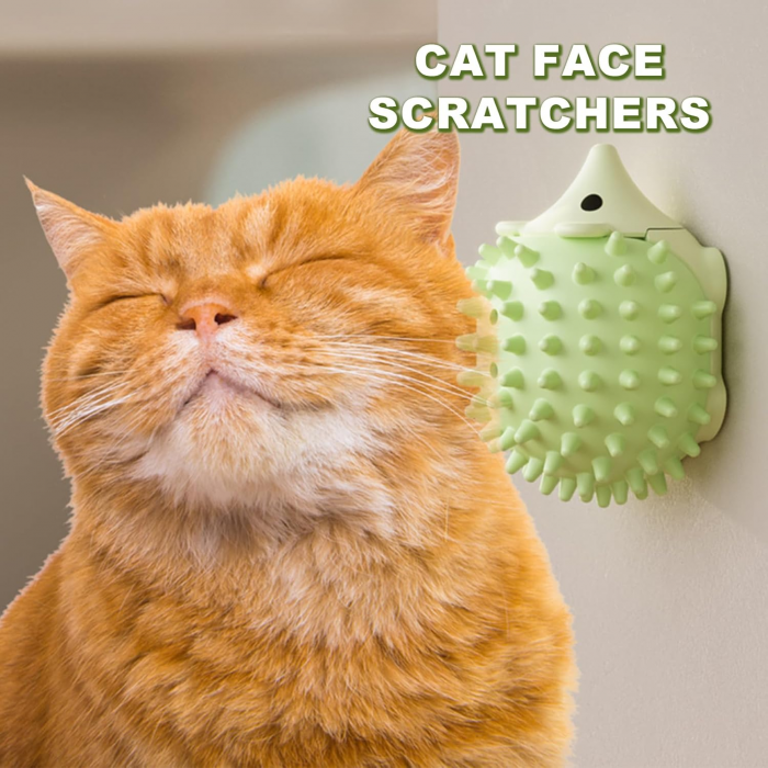 Catnip Toys Balls That Stick On Wall, 2 in 1 Catnip Wall Balls for Cats Lick & Scratch, Cat Face Scratcher Cat Self Groomer Cat Wall Brush Catnip Toys for Indoor Cats - Image 3