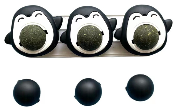 Cats Catnip Ball Catnip Wall Ball Edible Cat Nip Ball Cats Catnip Chew Toy Rotatable Interactive Cat Toy Adhesive Cat Licking Ball