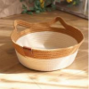Rattan cat Bed Universal for All Seasons Woven cat Bed Teddy Dog ​​Bed pet mat Toy Ball cat Bed - Image 2