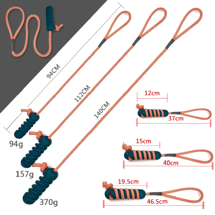 Hot selling multi-functional dog rope toy dog interactive toy training stick tug toy for tug - Image 2