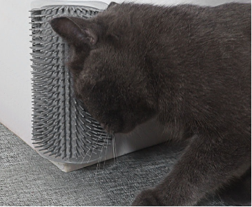 Scratchy hair rubbing device cat corner massage fixed hair removal brush scratchy comb pet cat massager