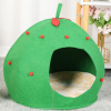Strawberry Shape Felt Pet Bed