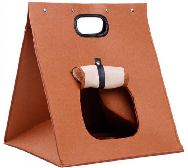 Felt Cat House, Removable Washable Folding Felt Cat Cave for Puppies for Kittens for Indoor