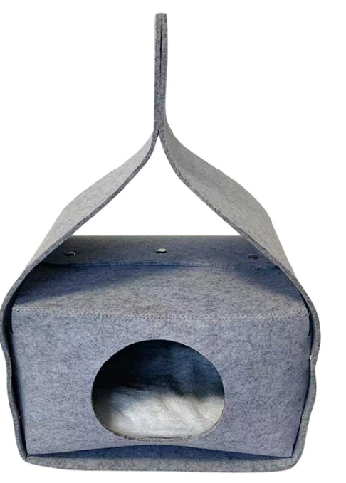 Folding Felt Cat House Removable Washable Cat Sleeping Bag Pet Couch Bed for Cats Kittens Puppies
