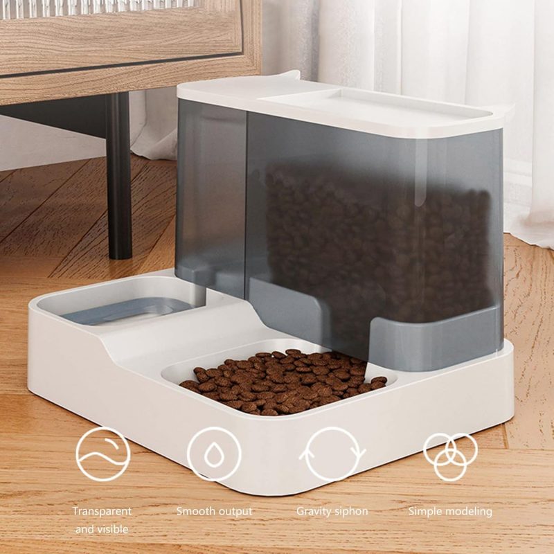 Pet Automatic Feeder + Waterer Food Container