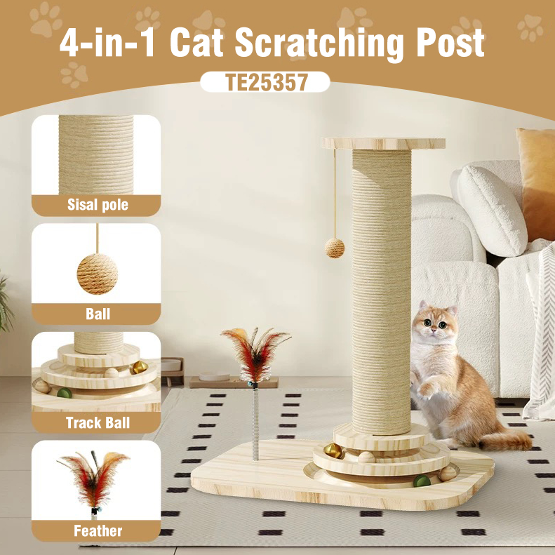4-in-1 Cat Scratching Post
