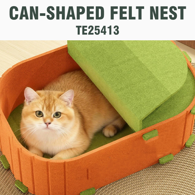 Can-Shaped Felt Nest