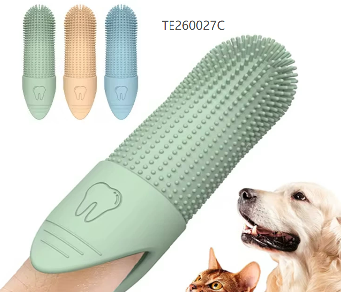 Pet finger toothbrush