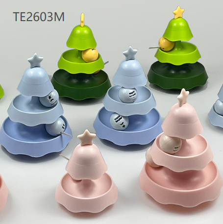 Christmas tree multi-functional track cat toy