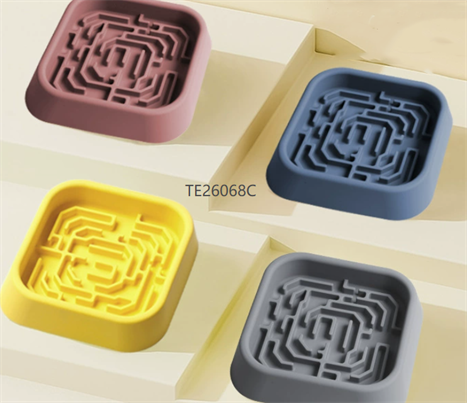 Silicone slow eating plate