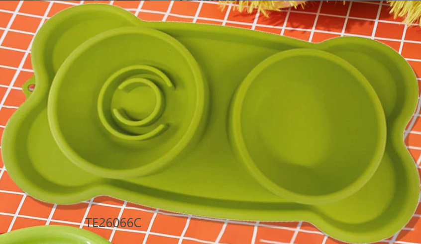 Pet Silicone Double Bowl - Image 2