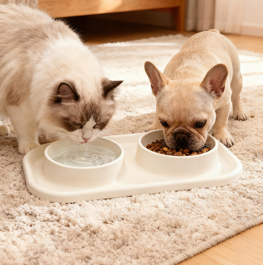 Double Dog Food Bowls - Image 2