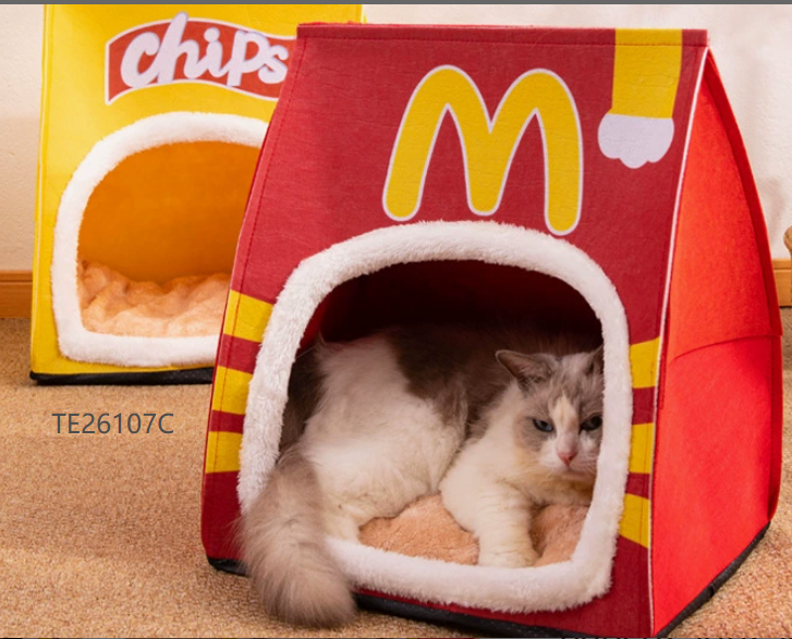 Cat Cushion Potato Chip Bed