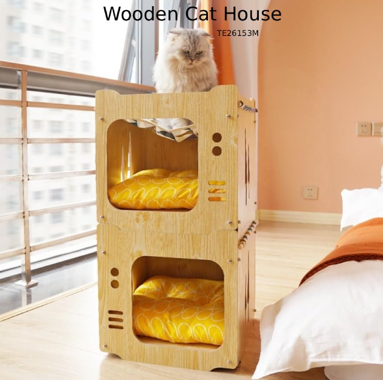 Wooden Cat House