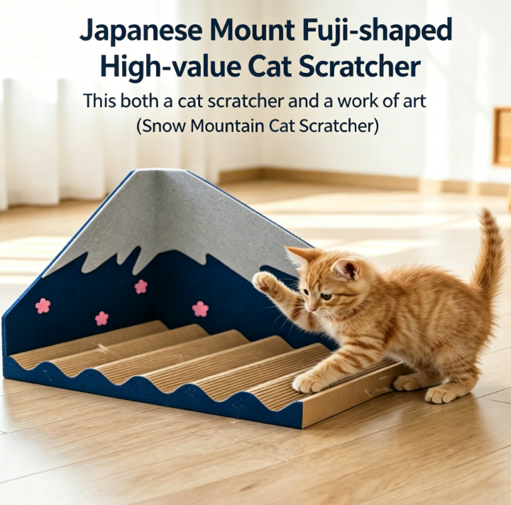 Snow Mountain Cat Scratcher Board