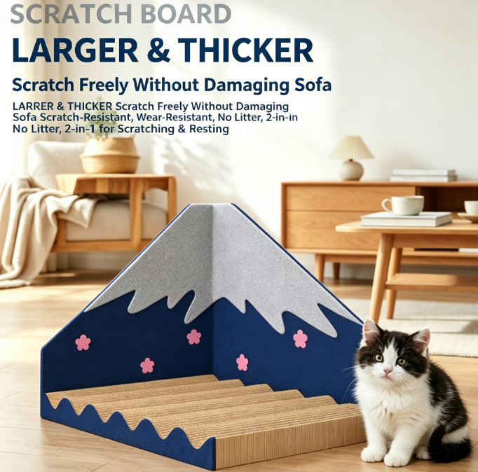 Snow Mountain Cat Scratcher Board - Image 3