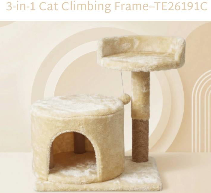 3-in-1 Cat Climbing Frame